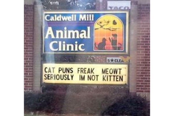 Animal Clinic Funny Sign image