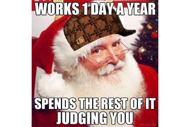 Funny Douche Bag Santa image