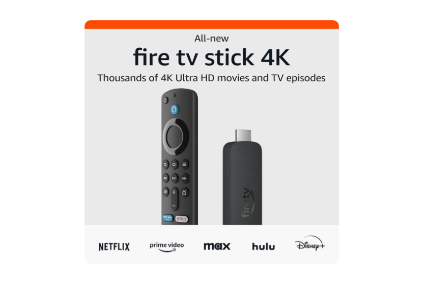 Fire TV Stick 4K ad in the Tuesday after a Holiday post