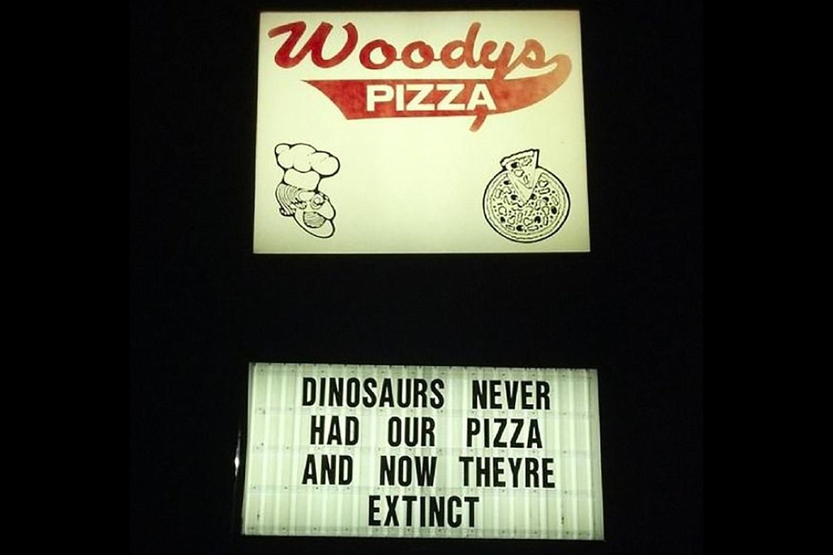 Funny pizza sign image