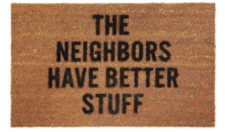 funny welcome mat image