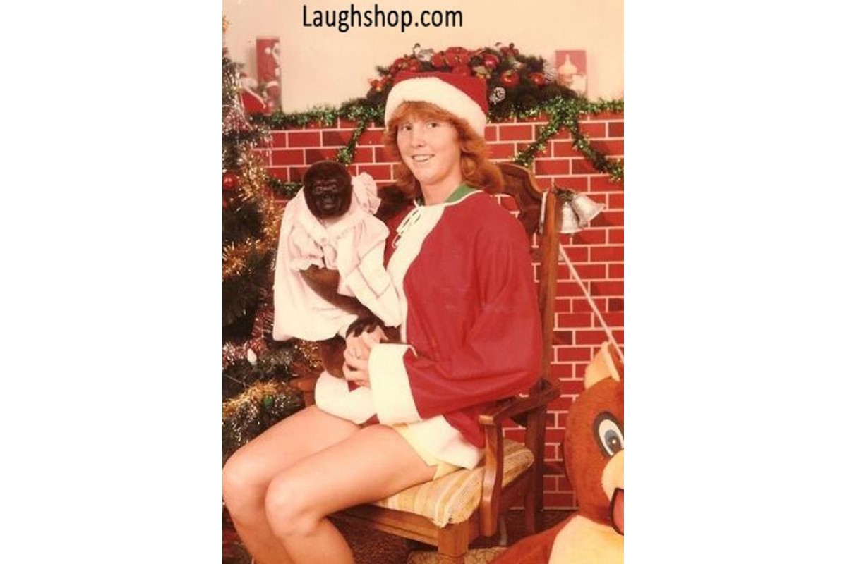 Merry Monkey Christmas image