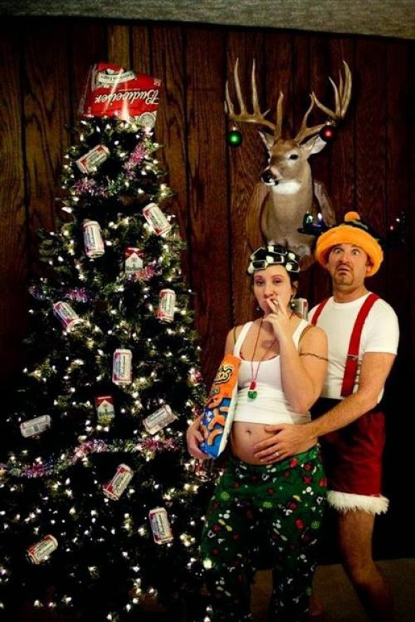 Funny Redneck Christmas Pose image