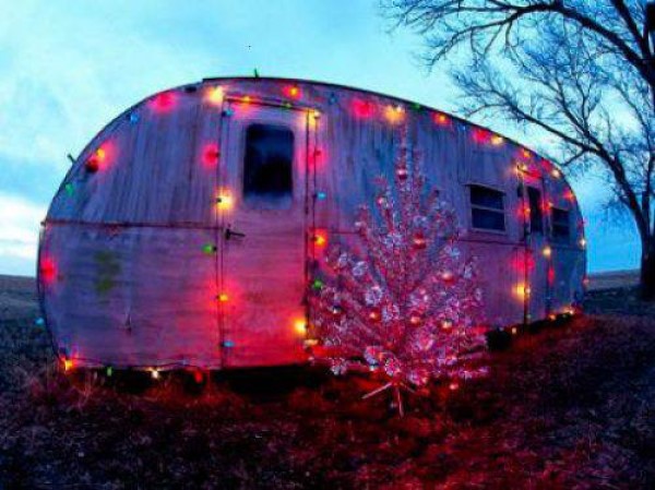 Redneck Trailer Christmas Lights image