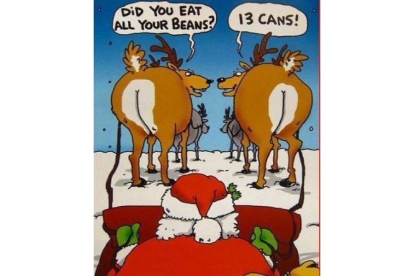 reindeer revenge funny christmas image