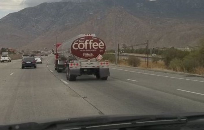 funny super size coffee truck image