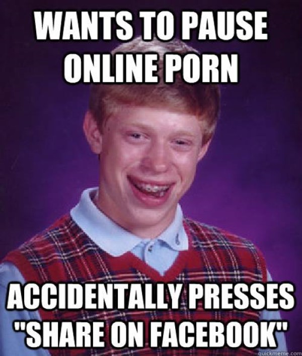 Bad Luck Brian Pauses Porn image meme