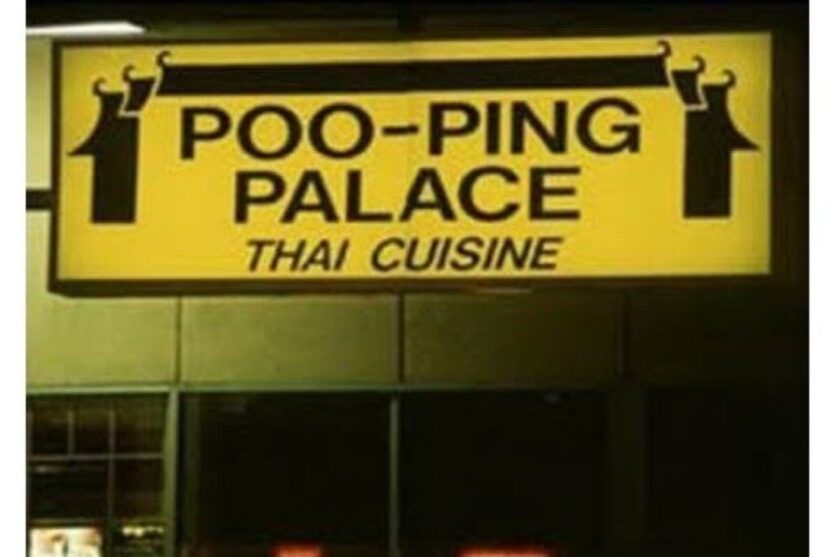 Thai Cuisine Poo Ping Palace sign