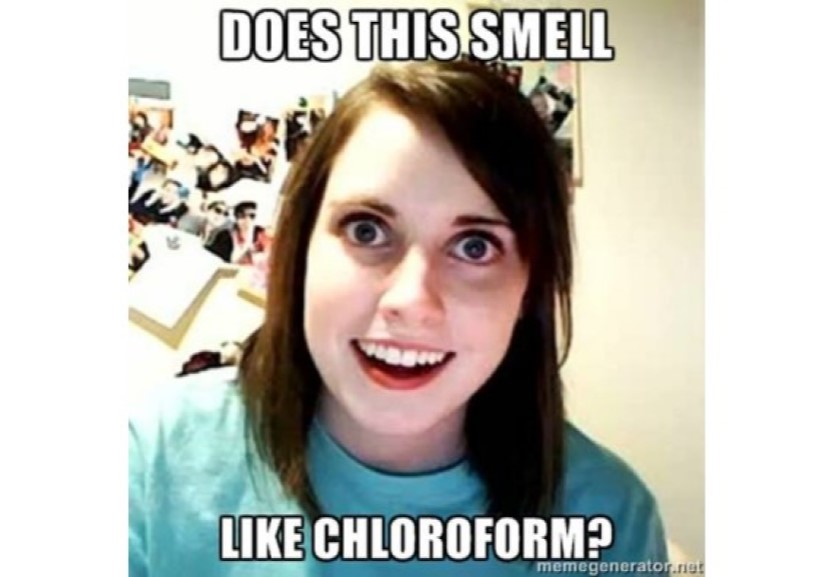 overly attached girlfriend image chloroform sniff this meme