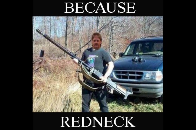 because redneck hunting image