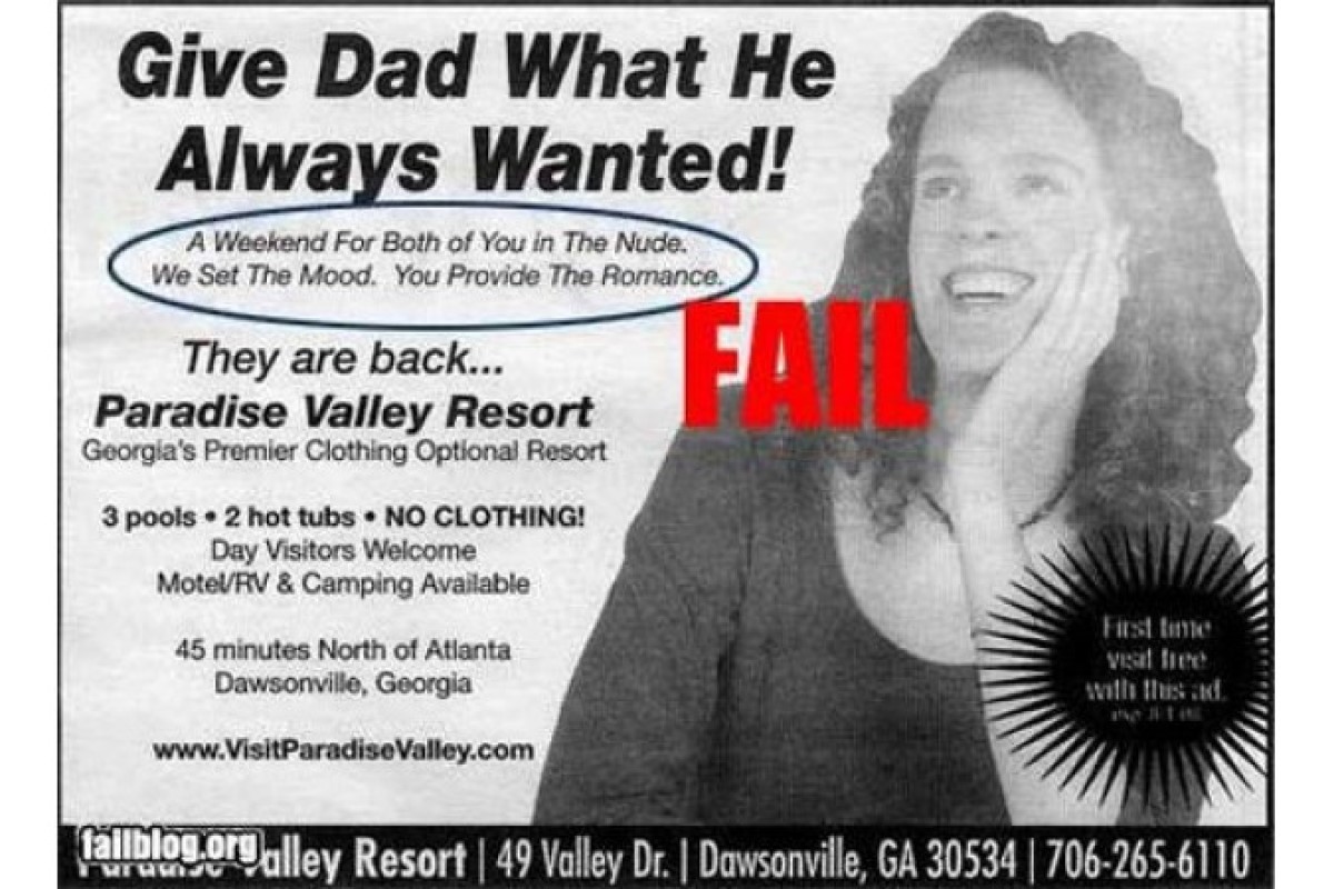 gift for daddy funny ad fail