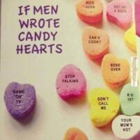 if men made candy hearts funny valentines image