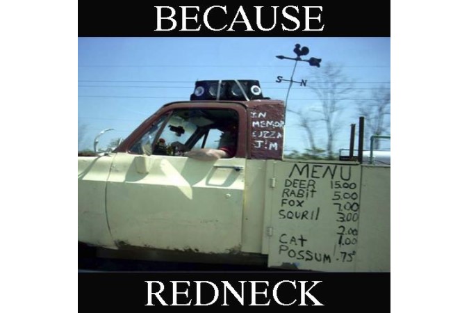 Funny picture of a redneck food truck