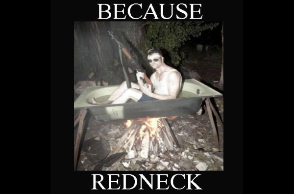 redneck hunting hot tub image