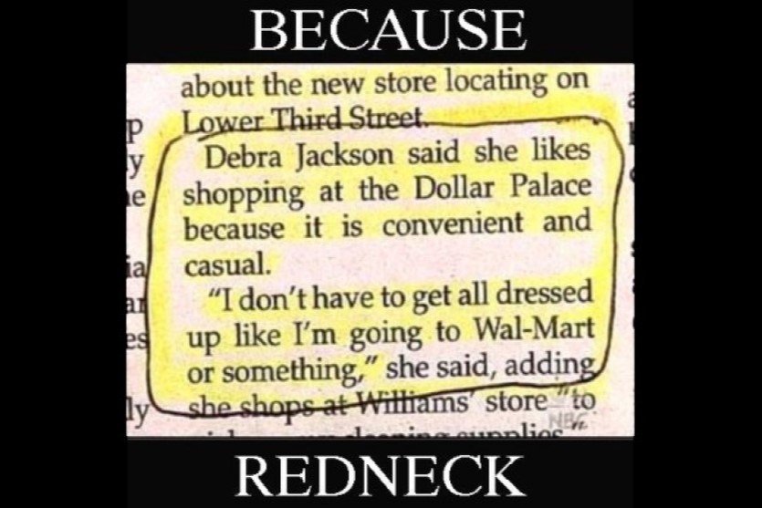 Funny redneck newspaper story image