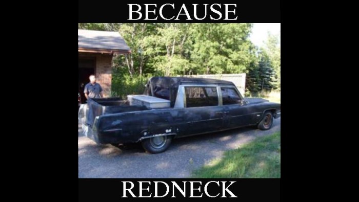 redneck pickup hearse image
