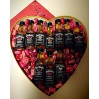 redneck gift box candy heart with jack daniels image