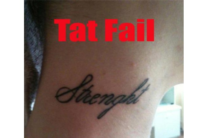 Funny tatoo fail strenght
