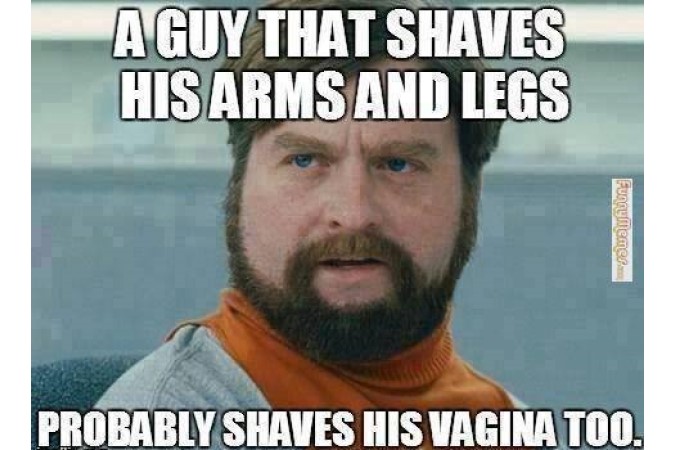 Probabaly shaves his vagina too image