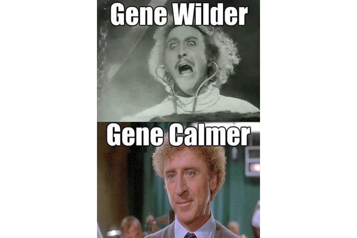 Gene Wilder gene calmer funny image