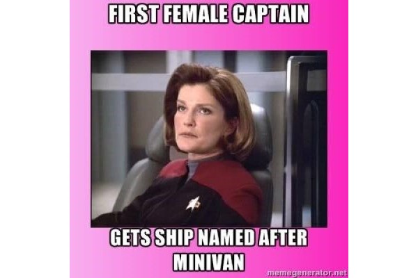 Starship names after a minivan image