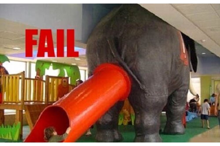 Elephant Slide Fail image