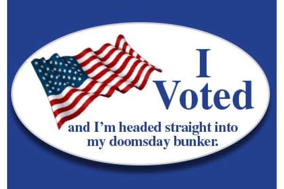 funny I Voted sticker