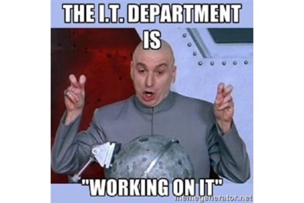 The IT Department funny dr. evil image