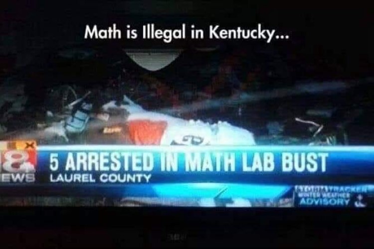 Math Lab Bust - Is Illegal In Kentucky? Math Is Illegal In Kentucky image
