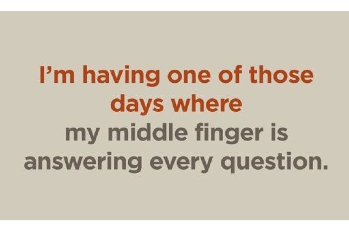 One Fingered Answers image