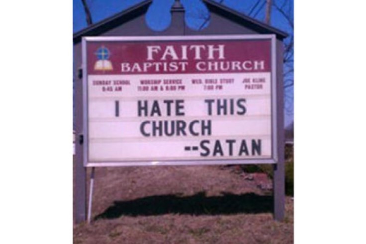 he hates this church image