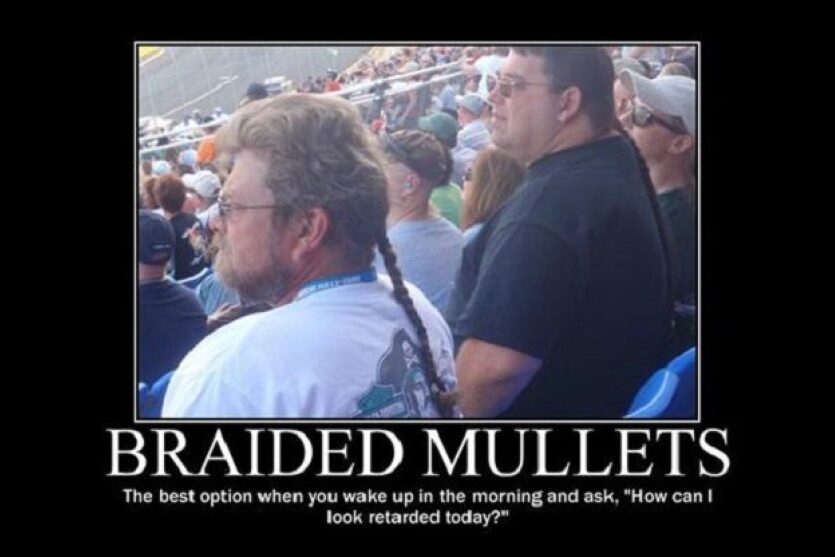 Braided Mullets funny image