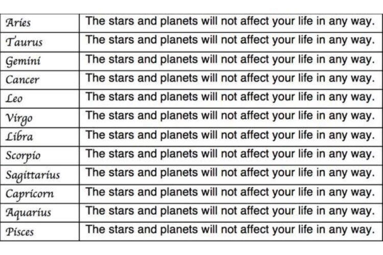 Horoscope For Skeptics image