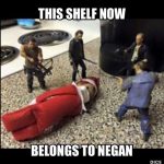 Negan's Shelf elf on a shelf twd image