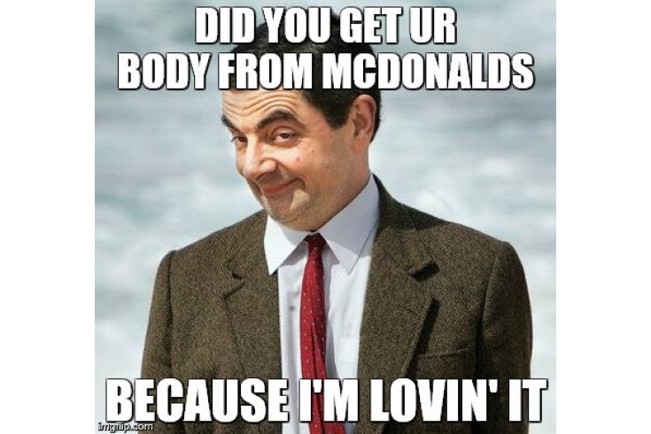 Funny mr. bean McDonalds Body image