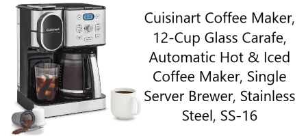 Coffee maker ad image on the funny Healthy Diet List post