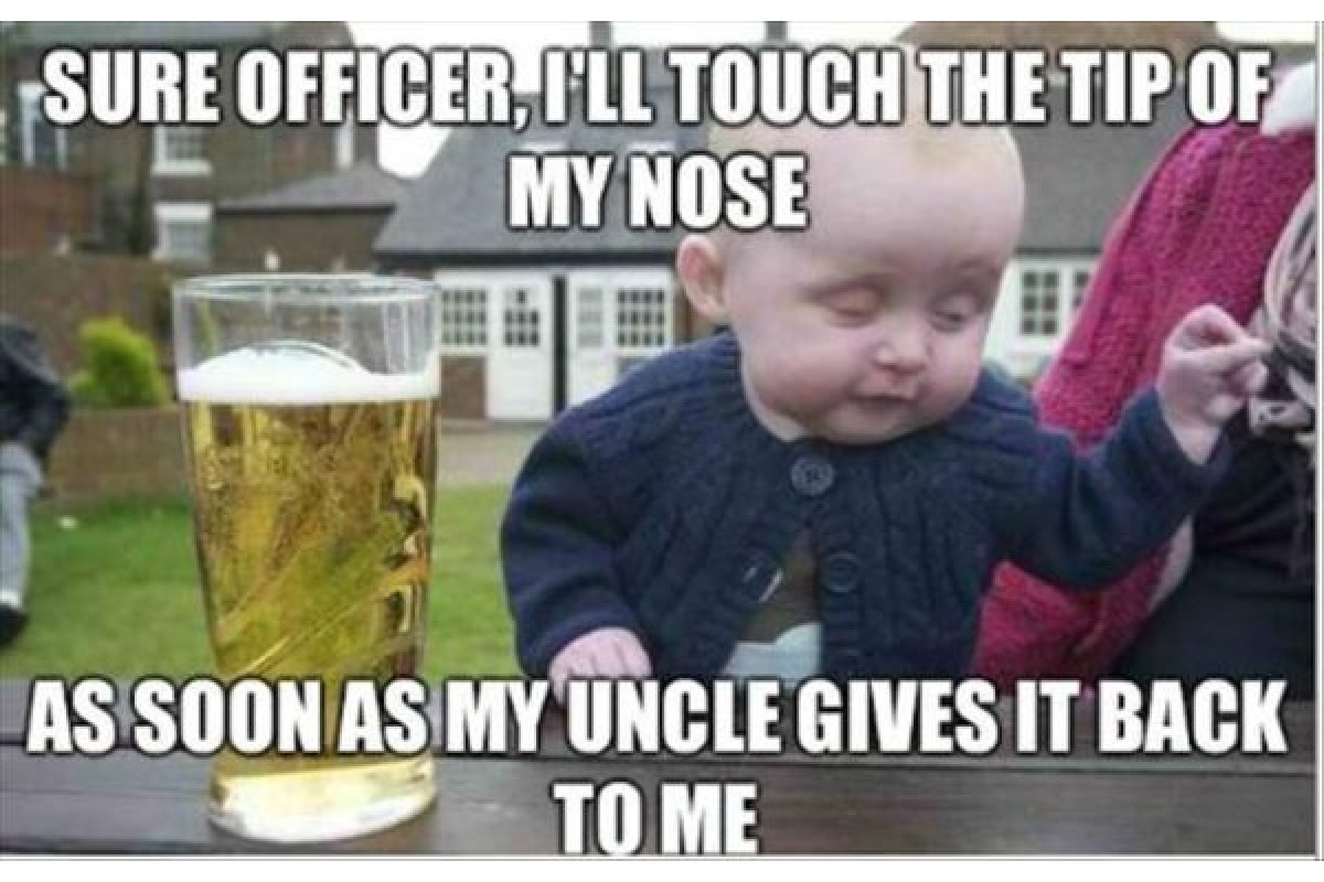 Funny Drunk Baby Missing Nose image