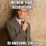 Be Awesome Resolution