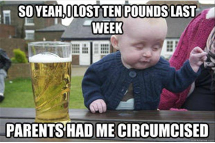 Funny Drunk Baby Lost Weight image