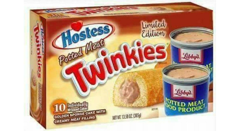 potted meat twinkies funny product image