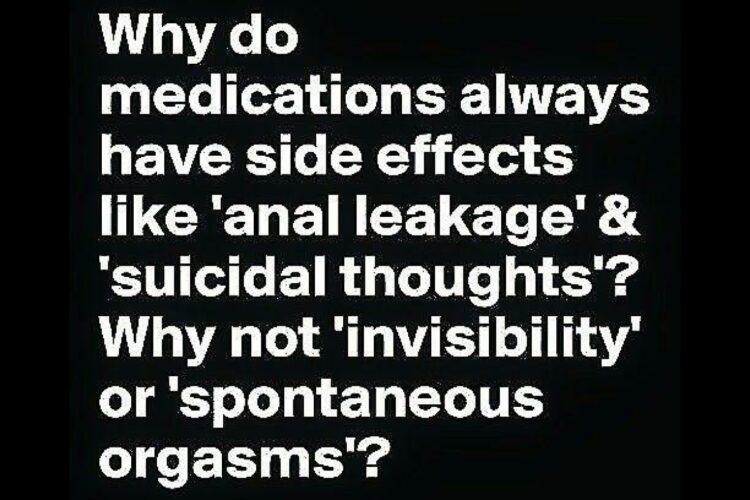 Medication Side Effects funny image