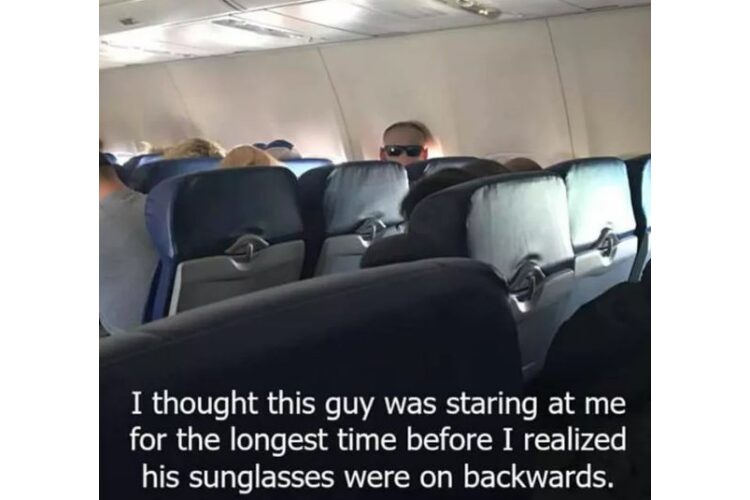 Plane Staring guy funny air travel meme