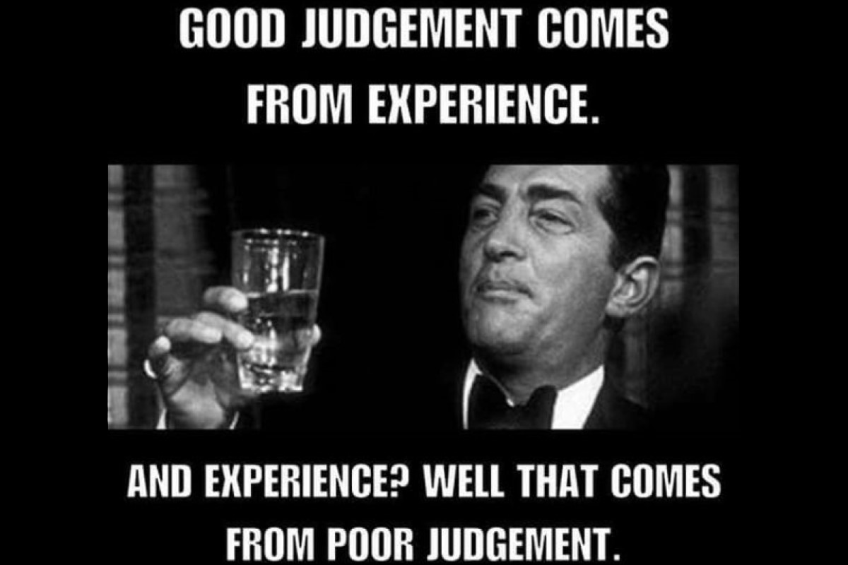 Good judgement Experience dean martin image