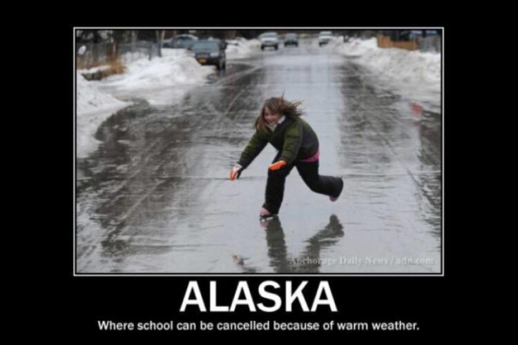 Funny School Closure Alaska image