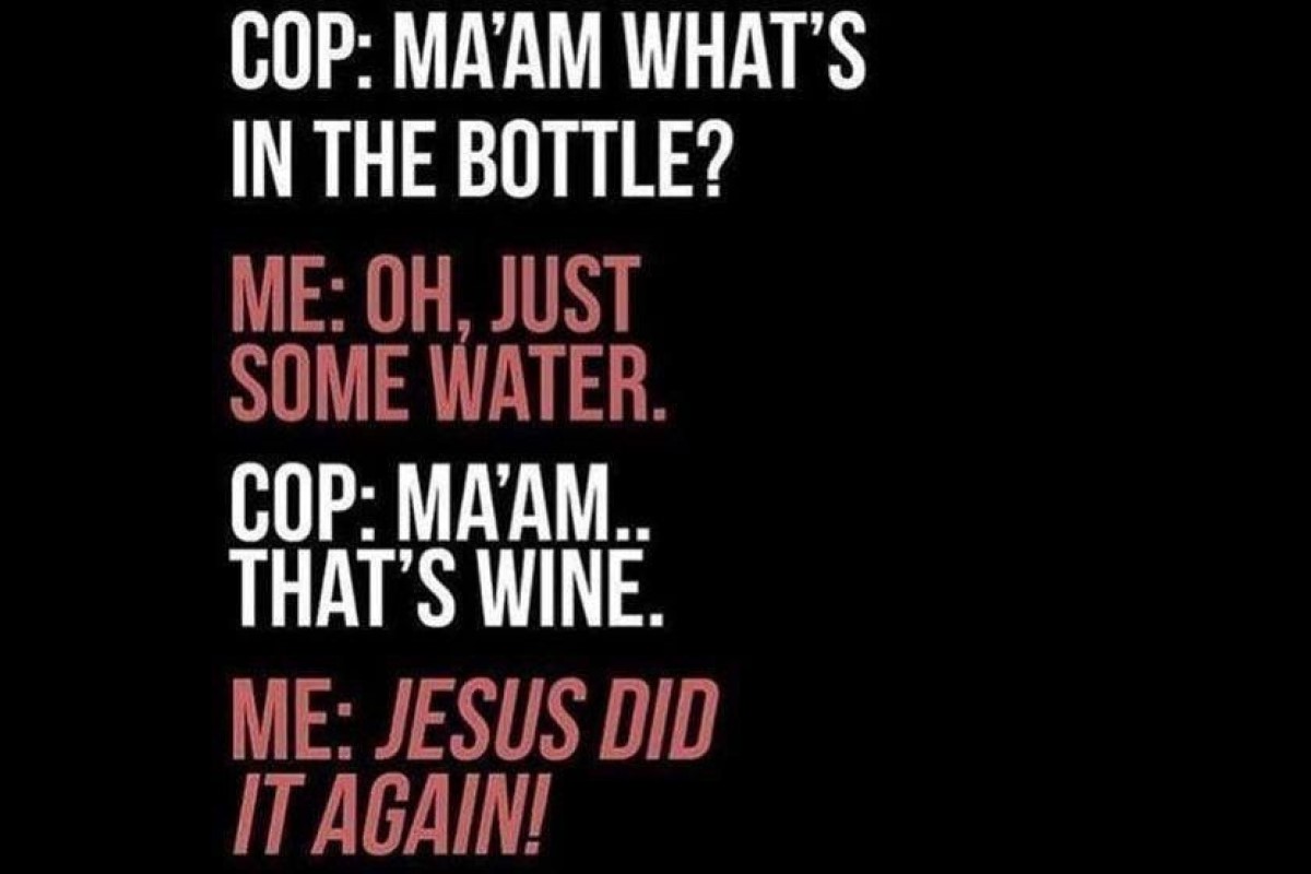 Water into Wine funny image