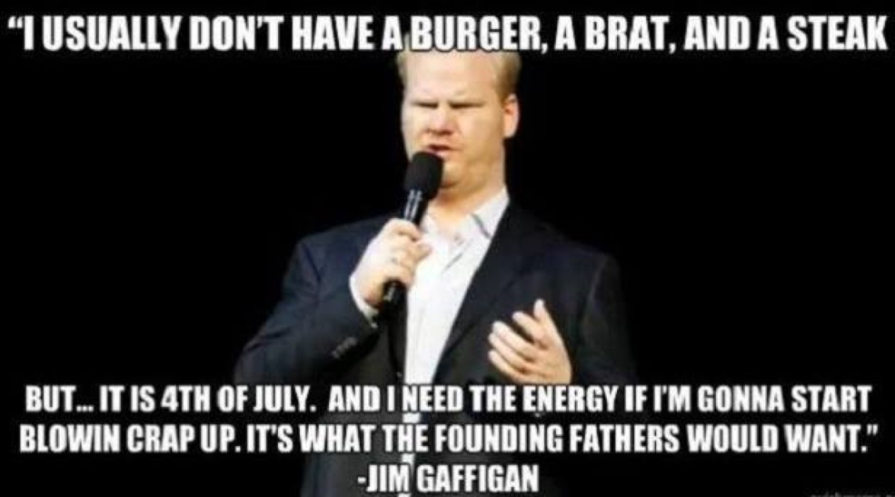 4th of July burger brat steak