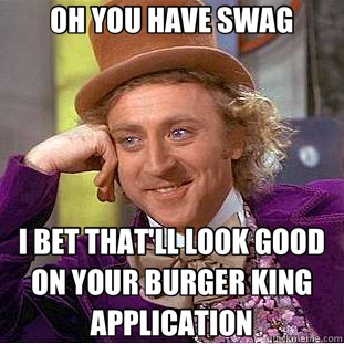 Burger King App Swag