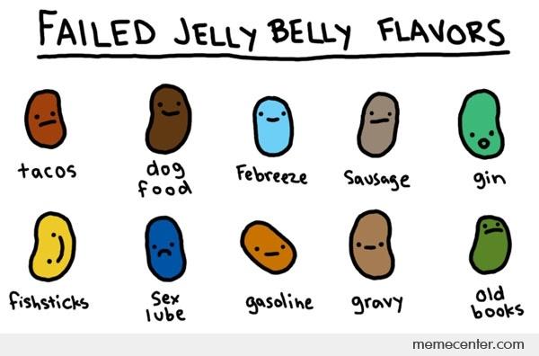 funny image of Failed Jelly Belly Flavors