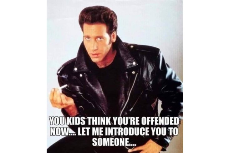 Let me introduce truly offensive Andrew Dice Clay image