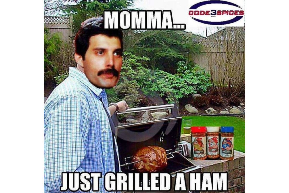 Momma, I Just Grilled A Ham funny image